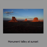 Monument Valley at sunset